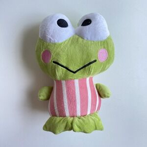 Sanrio‎ Hello Kitty and Friends 10" Keroppi Collector Plush Toy No Tush Tag Pink